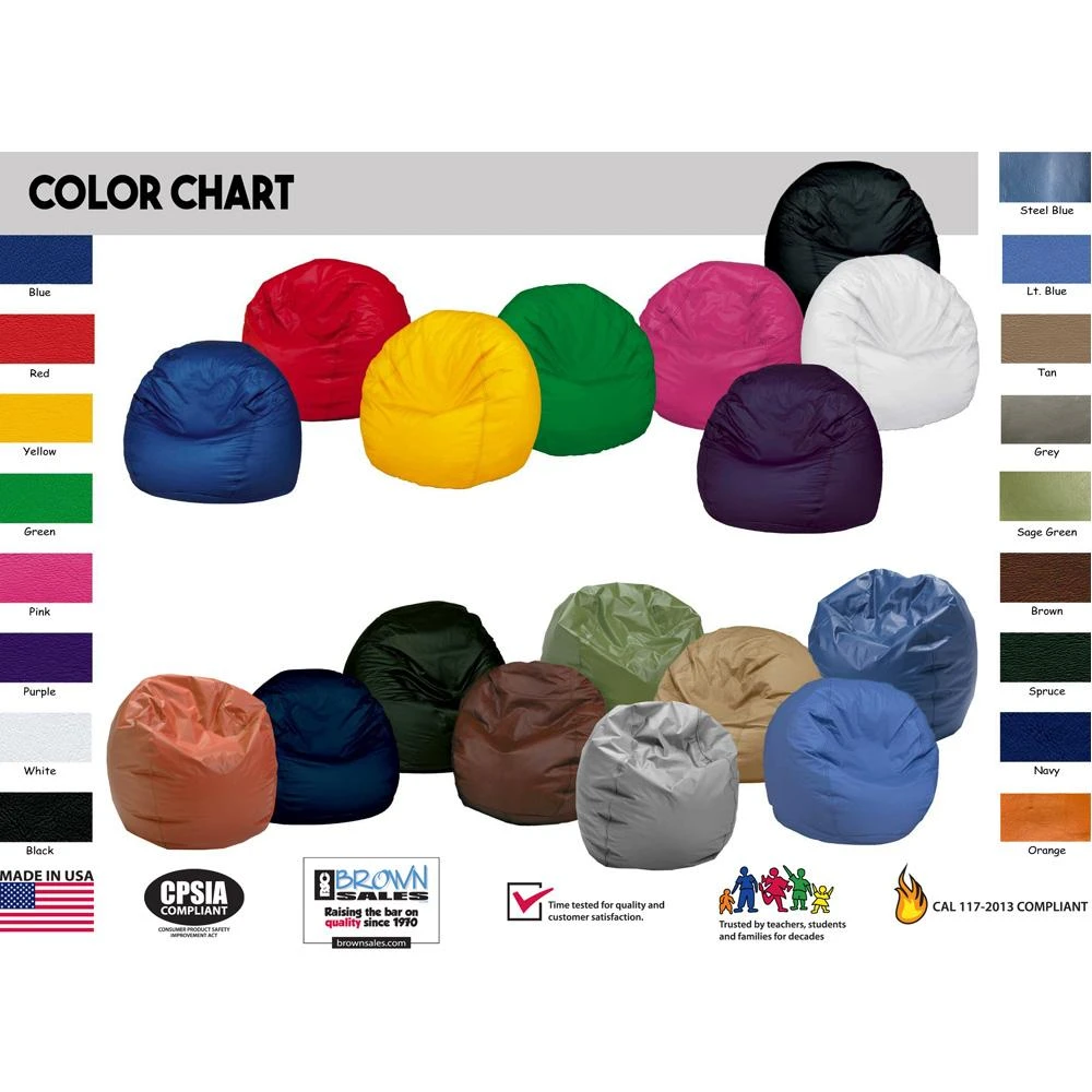 Brown Sales Beanbag Chair - Small 5 Brown Sales Beanbag Chair - Small - Image 3