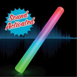 MultiColor Sound Activated Foam Cheer Sticks