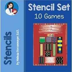 Peaceful Playgroundsâ¢ Recess Kit - 10 Stencil Kit -FLAGHOUSE Sales Shop PeacefulPlaygroundse284a2RecessKit 10StencilKit XL 2