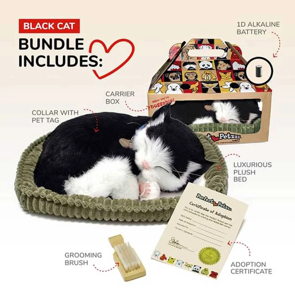 Perfect Petzzz® Black & White Shorthair Cat 4 Perfect Petzzz® Black & White Shorthair Cat - Image 2