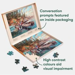 Puzzle - Lakeside Vacation 11 Puzzle - Lakeside Vacation -FLAGHOUSE Sales Shop Puzzle LakesideVacation XL 3