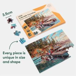 Puzzle - Lakeside Vacation 12 Puzzle - Lakeside Vacation -FLAGHOUSE Sales Shop Puzzle LakesideVacation XL 4
