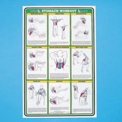 Self - Instruction Weight Training Poster - Stomach Workout