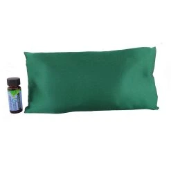 Sleepy Time Pillow - Hunter Green Satin