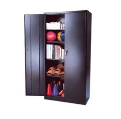 Steel Storage Cabinets - 4 Shelves - 36'' X 24'' X 72" 3 Steel Storage Cabinets - 4 Shelves - 36'' X 24'' X 72"